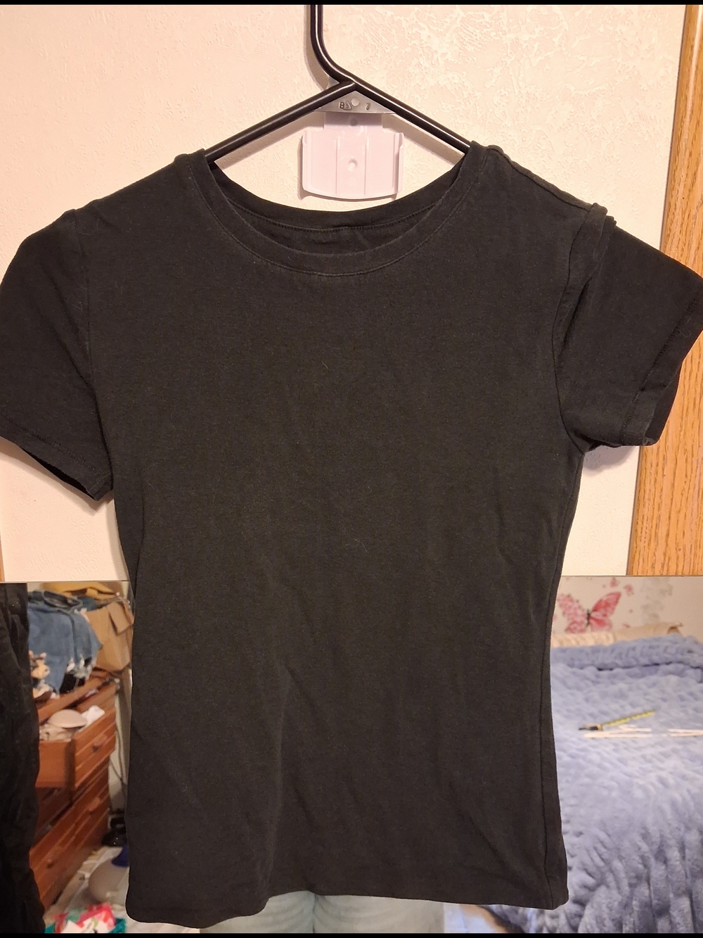 nuuds Black Short Sleeve Crewneck Tee